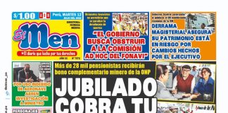 Portada impresa – Diario El Men (12/07/2022)