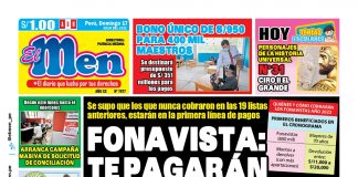 Portada impresa – Diario El Men (17/07/2022)