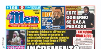 Portada impresa – Diario El Men (22/07/2022)