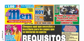 Portada impresa – Diario El Men (24/07/2022)