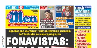 Portada impresa – Diario El Men (25/07/2022) Portada impresa – Diario El Men (25/07/2022)