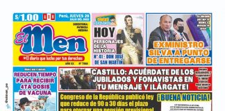 Portada impresa – Diario El Men (28/07/2022)