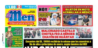 Portada impresa – Diario El Men (30/07/2022)