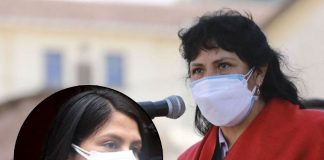 Yenifer Paredes Navarro y la primera dama Lilia Paredes