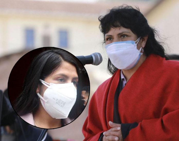 Yenifer Paredes Navarro y la primera dama Lilia Paredes