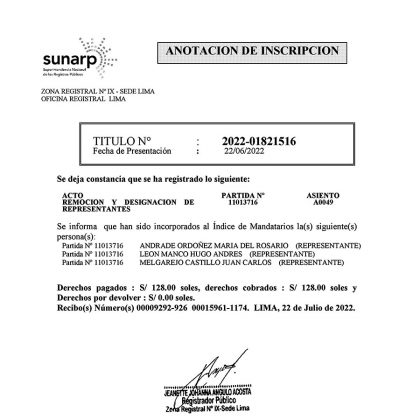 Fonavistas Representante MEF