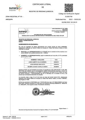 Fonavistas Representantes