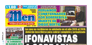 Portada impresa – Diario El Men (06/08/2022)