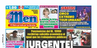Portada impresa – Diario El Men (09/08/2022)