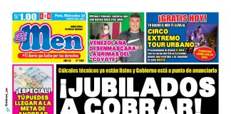 Portada impresa – Diario El Men (10/08/2022)