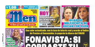 Portada impresa – Diario El Men (13/08/2022)