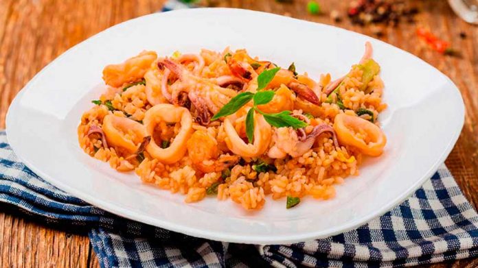 Arroz con calamares