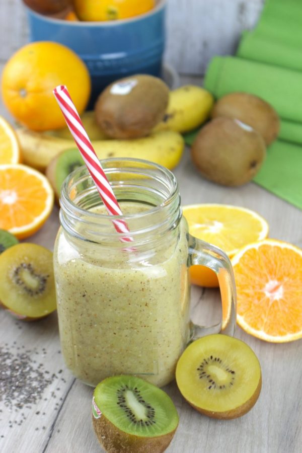 Jugo de kiwi y naranja