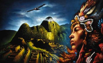El rostro del inca plasmado en Machu Picchu