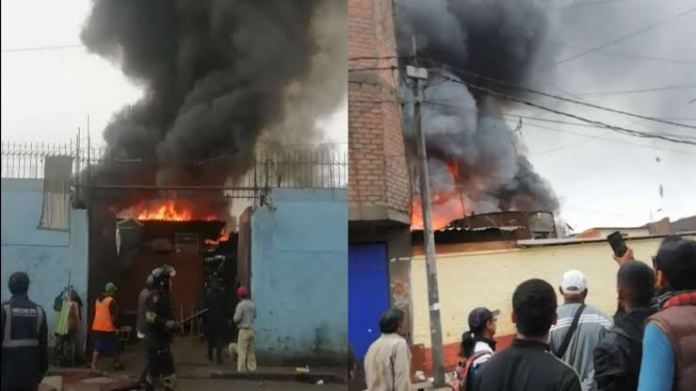 Viviendas resultan afectadas tras incendio en quinta del Cercado de Lima