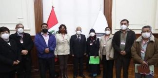 El Presidente de la Asociación Federación Nacional de Fonavistas y Pensionistas del Perú, Luis Luzuriaga se reunió con el Premier Anibal Tórres