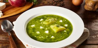 Caldo verde de papa