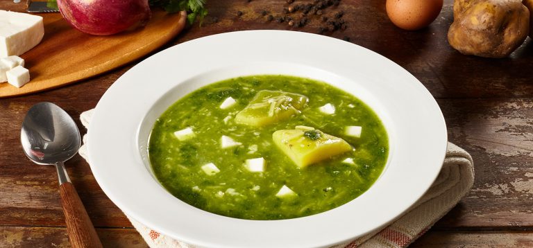 Caldo verde de papa