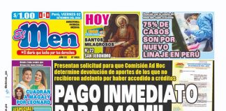 Portada impresa – Diario El Men (02/09/2022)