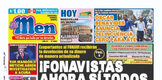 Portada impresa – Diario El Men (07/09/2022)