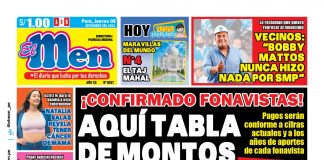 Portada impresa – Diario El Men (08/09/2022)