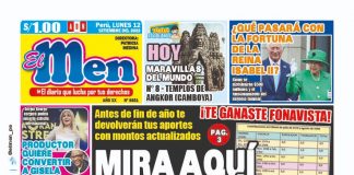Portada impresa – Diario El Men (12/09/2022)