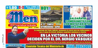 Portada impresa – Diario El Men (26/09/2022)