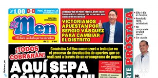 Portada impresa – Diario El Men (28/09/2022)