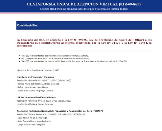 Comisi&oacute;n Ad Hoc del FONAVI