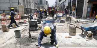 Obras de peatonalización en Centro de Lima registran 65% de avance
