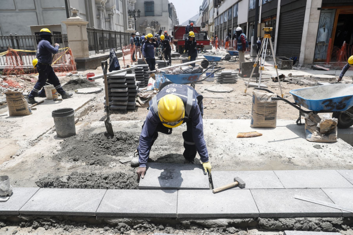 Obras de peatonalización en Centro de Lima registran 65% de avance
