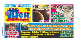 Portada impresa – Diario El Men (04/10/2022)
