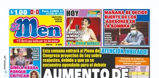 Portada impresa – Diario El Men (17/10/2022)