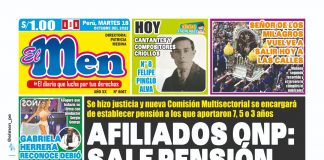 Portada impresa – Diario El Men (18/10/2022)