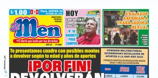 Portada impresa – Diario El Men (20/10/2022)