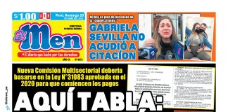 Portada impresa – Diario El Men (23102022)
