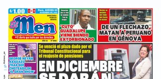 Portada impresa – Diario El Men (03/11/2022)
