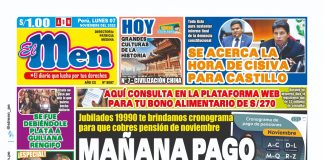 Portada impresa – Diario El Men (07-11-2022)