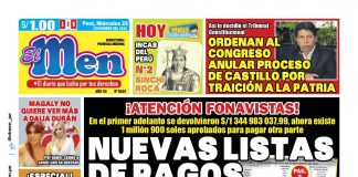 Portada impresa – Diario El Men 23-11-2022