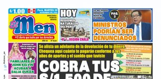 Portada impresa – Diario El Men (29112022)