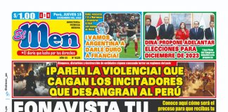 Portada impresa – Diario El Men (15/12/2022)