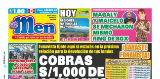 Portada impresa – Diario El Men 03-12-2022