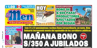 Portada impresa – Diario El Men 20-12-2022