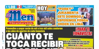 Portada impresa – Diario El Men 31-12-2022