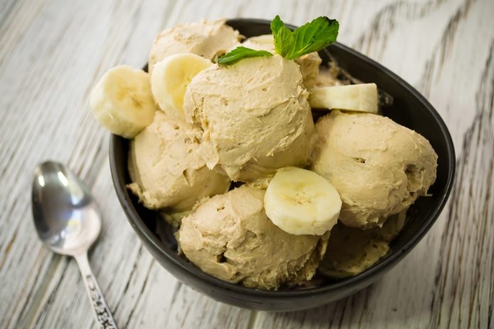 Helado de plátano