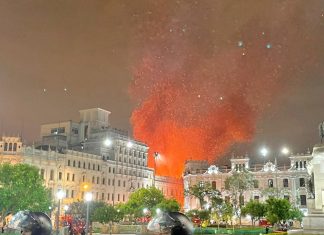INCENDIO EN PLAZA SAN MARTÍN