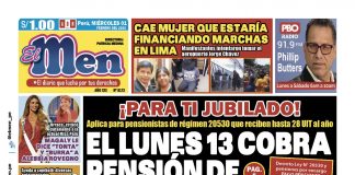 Portada impresa – Diario El Men 01-02-2023