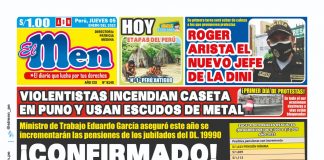 Portada impresa – Diario El Men 05-01-2023