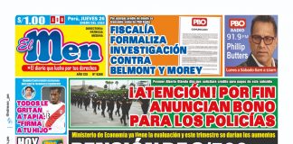 Portada impresa – Diario El Men 26-01-2023