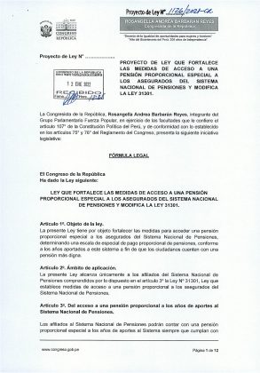 Proyecto de Ley 1126-2021/CR
